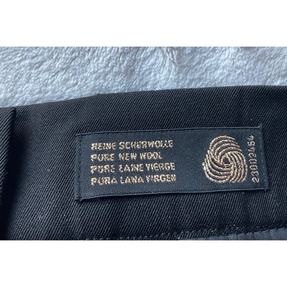 Escada margaretha ley size Medium Pencil Skirt Virgin Wool black tiered Germany - Picture 7 of 10